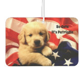 Patriotic Puppy Air Freshener Autolufterfrischer (Vorderseite)