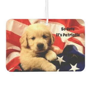 Patriotic Puppy Air Freshener Autolufterfrischer