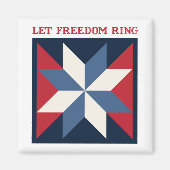 Patriotic Quilt Square Magnet (Vorne)