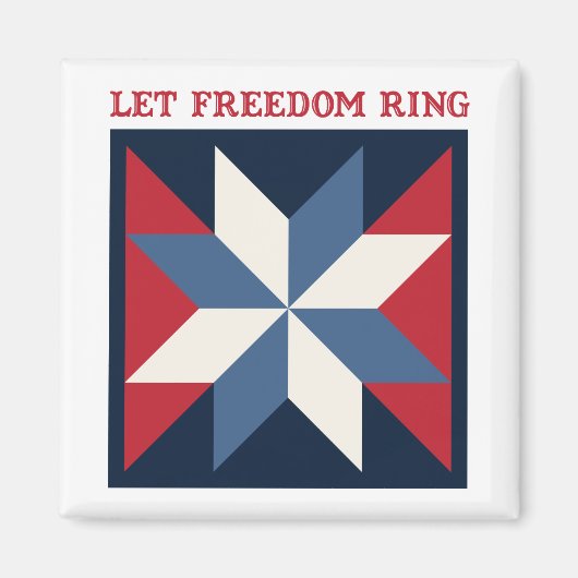 Patriotic Quilt Square Magnet (Vorne)