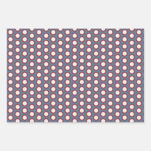 Patriotic Quilt Wrapping Paper Set Geschenkpapier Set (Vorderseite 3)