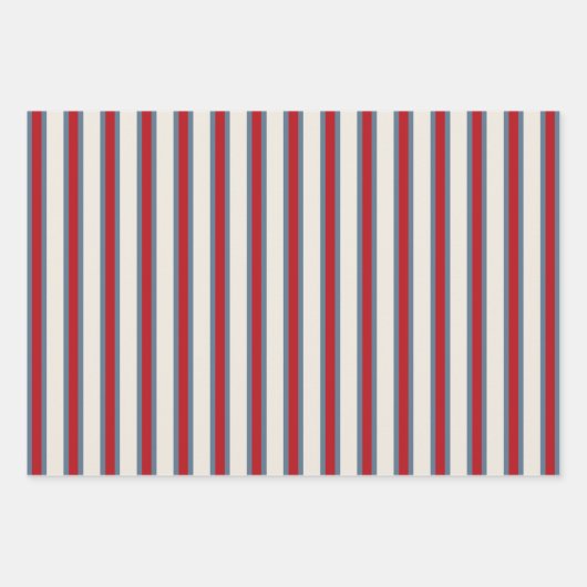 Patriotic Quilt Wrapping Paper Set Geschenkpapier Set (Vorderseite 2)