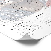 Patriotic Raccoon Red White Blue 2025 Kalender Poster (Ecke)