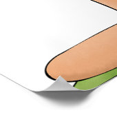 Patriotic Rag Doll Girl Americana Folk Poster (Ecke)