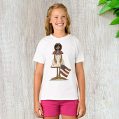 Patriotic Rag Doll Girl Americana Folk T-Shirt
