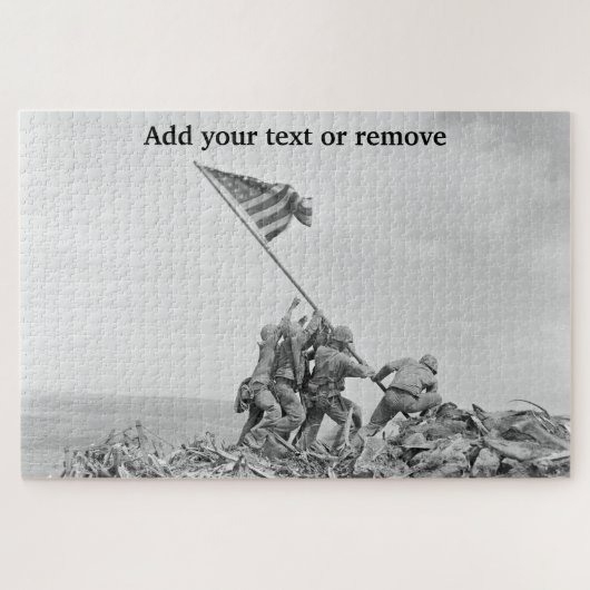Patriotic "Raising the Flag on Iwo Jima", 1945, Puzzle (Horizontal)