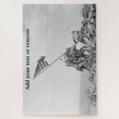 Patriotic "Raising the Flag on Iwo Jima", 1945, Puzzle (Vertikal)
