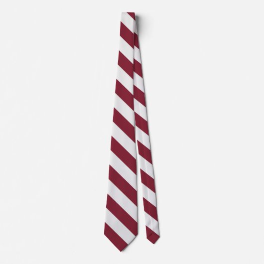 Patriotic Red and White Striped  Krawatte (Vorderseite)