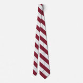 Patriotic Red and White Striped Krawatte (Rückseite)