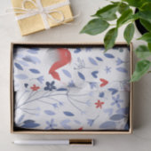 Patriotic Red Bird Cottagecore Seidenpapier (Geschenk)