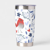 Patriotic Red Bird Cottagecore Thermobecher (Links)