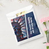 Patriotic Red Blue Statue of Liberty 4. Juli Geschenktütchen (Versiegelt)