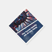 Patriotic Red Blue Statue of Liberty 4. Juli Serviette (Ecke)