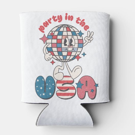 PATRIOTIC RED WHITE BLAUE PARTY IN DEN USA DOSENKÜHLER (Rückseite)