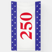 Patriotic Red White & Blue 250 Button Banner (Vertikal)