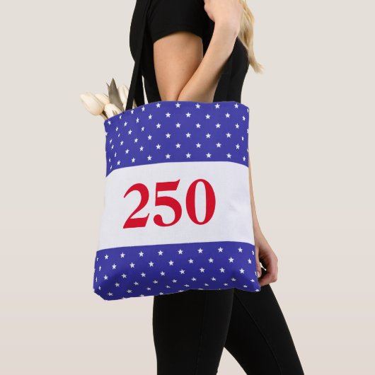 Patriotic Red White & Blue 250 Button Tasche (Von Nahem)