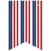 Patriotic Red White Blue 4. Juli Banner (Zweite Fahne)