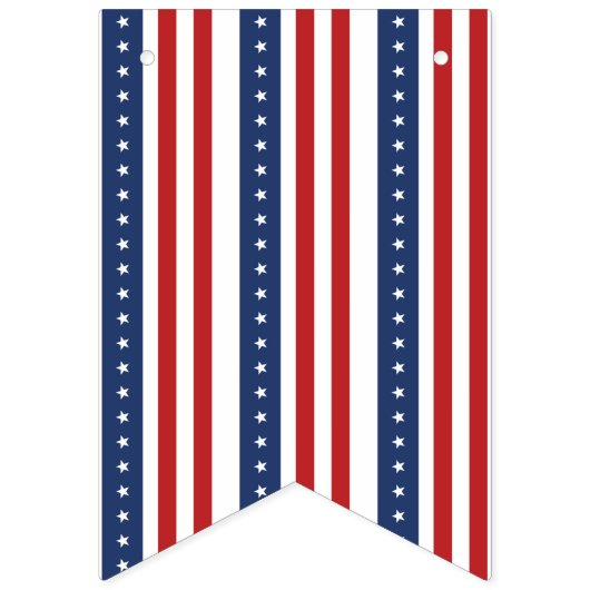 Patriotic Red White Blue 4. Juli Banner (Zweite Fahne)