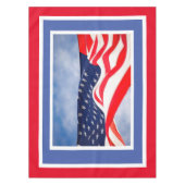 Patriotic Red White Blue 4. Juli Tischdecke (Vorderseite)
