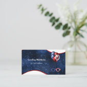 Patriotic Red White Blue Balloons Visitenkarte (Stehend Vorderseite)