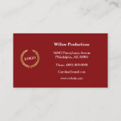 Patriotic Red White Blue Balloons Visitenkarte (Rückseite)