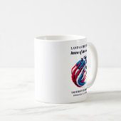 Patriotic Red White Blue Fighter Jets Kaffeetasse (VorderseiteRechts)