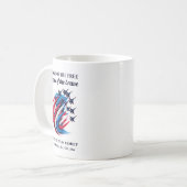 Patriotic Red White Blue Fighter Jets Kaffeetasse (Vorderseite Links)