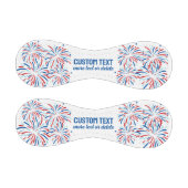 Patriotic Red White Blue Fireworks 4. Juli Custom Baseball (Paneele)