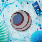 Patriotic Red White Blue Glass Weihnachtsball Pappteller (Party)