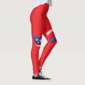 Patriotic Red White Blue Leggings – USA Stars & Wa (Rechts)