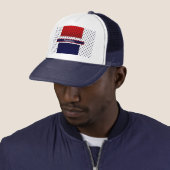 Patriotic Red White & Blue mit Stars Trucker Ha Truckerkappe (Beispiel)