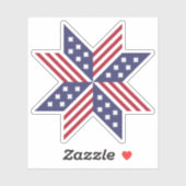 Patriotic Red White Blue Native Stars Streifen Aufkleber (Blatt)