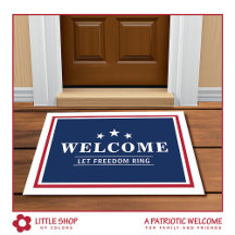 Patriotic Red White Blue Personalisiert Welcome
