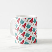 Patriotic Red White Blue Rocket Pop Popsicle USA Kaffeetasse (Vorderseite Links)