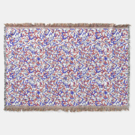 Patriotic Red White Blue Sprinkles Decke