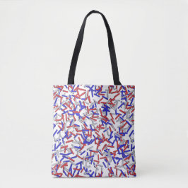 Patriotic Red White Blue Sprinkles Tasche