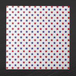 Patriotic Red White Blue Stars Fliese