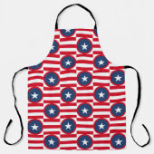 PATRIOTIC RED WHITE BLUE STARS & PATTERNS SCHÜRZE (Vorderseite)