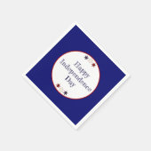 Patriotic Red White Blue Stars Serviette (Ecke)