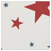 Patriotic Red White Blue Stars Stoff (Nahaufnahme)