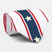 Patriotic Red White Blue Stars US Flag 4. Juli Krawatte (Gerollt)