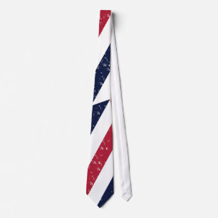 Patriotic Red White & Blue Striped Necktie - USA Krawatte