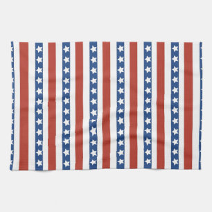 Patriotic Red White Blue US Flagge Freedom Handtuch