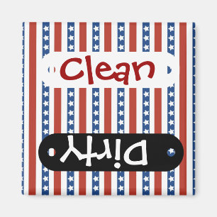 Patriotic Red White Blue US Flagge Freedom Magnet