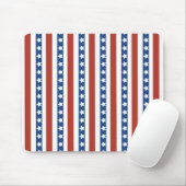 Patriotic Red White Blue US Flagge Freedom Mousepad (Mit Mouse)