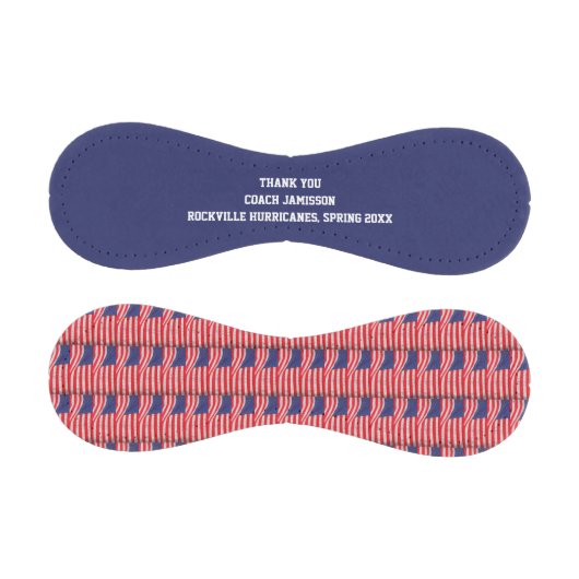 Patriotic Red White Blue Vielen Dank Coach Name Fl Baseball (Paneele)