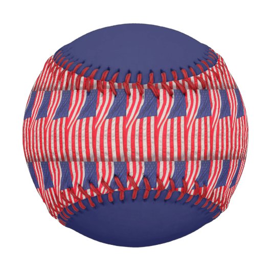 Patriotic Red White Blue Vielen Dank Coach Name Fl Baseball (Rückseite)