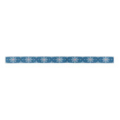Patriotic Red White Blue Weihnachtsschnee Ribbon Satinband (Vorderseite)