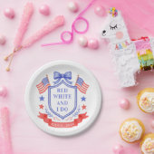 Patriotic Red White & I Do Bridal Shower  Pappteller (Party)