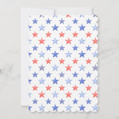 Patriotic Red White & I Do Monogram Bridal Shower Einladung (Rückseite)